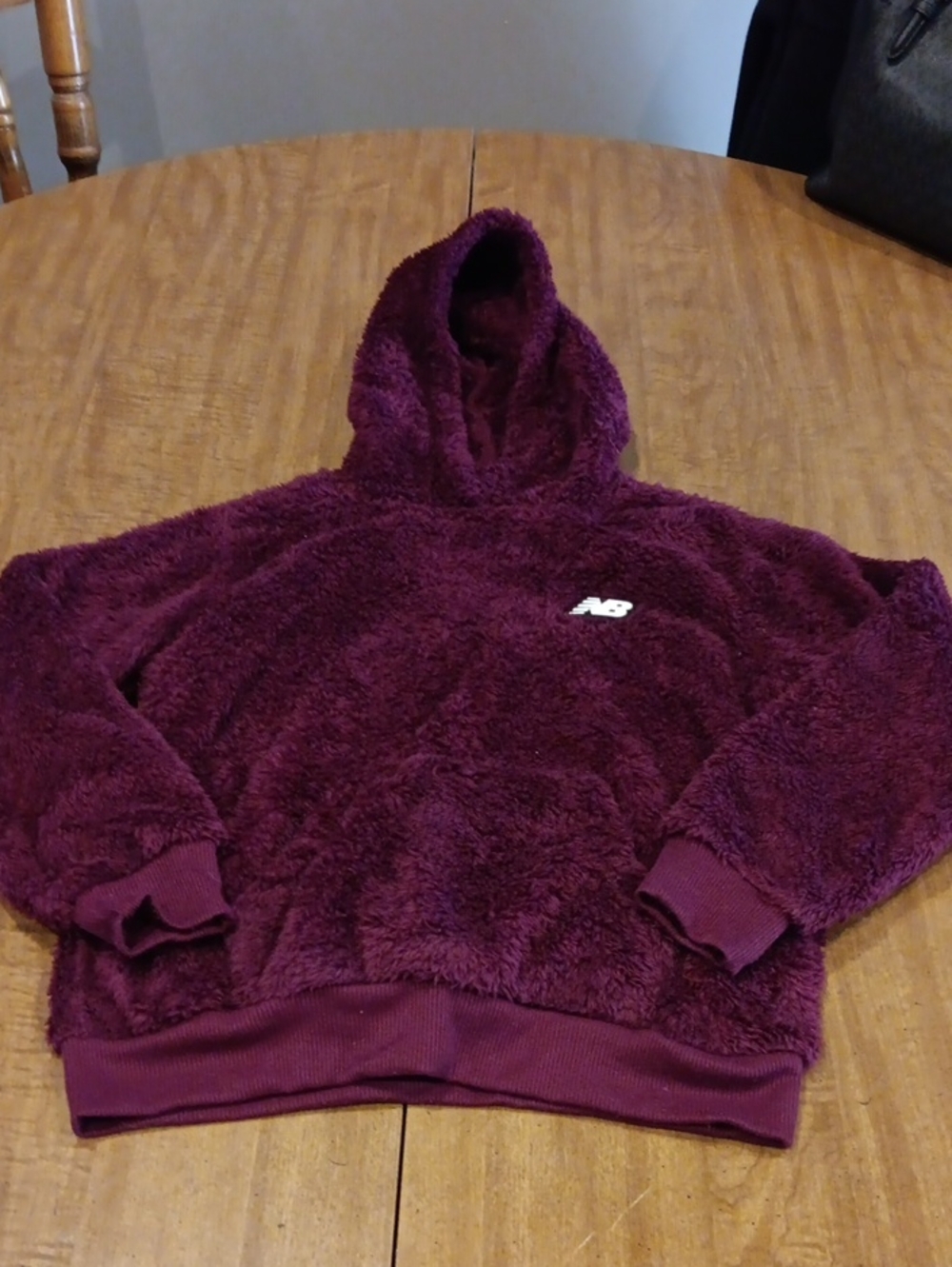 New Balance Kids Plush Hooded Sweater - Plum